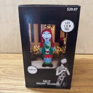 Sally Nightmare Before Christmas Inflatable 5 Ft Tim Burton Wreath light Disney